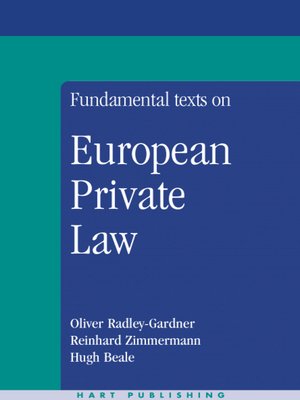 cover image of Fundamental Texts on European Private Law